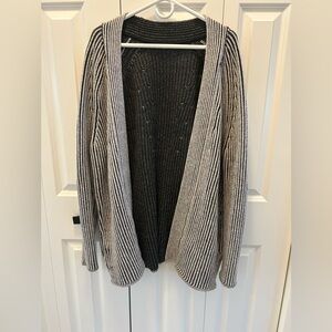 Lululemon gray/multi-color knit cardigan